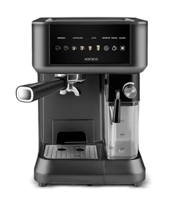 Karaca MyCaffe Barista S10 Entegre Süt Hazneli, Espresso, Latte ve Cappuccino Makinesi Walnut Brown