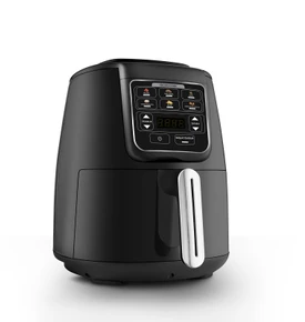 Karaca Air Pro Cook Köz Steel XL Çelik Hazneli Airfryer Black Silver