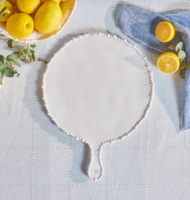 Karaca Perla Melamin Yuvarlak Peynir Tabağı 42 cm Mavi