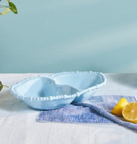 Karaca Perla Melamin Bölmeli Çerezlik Oval 33 cm Beyaz