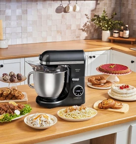 Karaca Mastermaid Chef Ultra D2000W Dijital Ekranlı Hamur Yoğurma Makinesi Starlight 7L