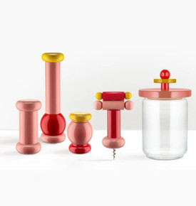 Alessi Ettore Sottsass Tirbüşon 18 cm x 6 cm Pembe