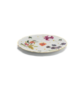 Bitossi Home Fabula Floral Porselen Yuvarlak Tabak 32,5 cm Çok Renkli