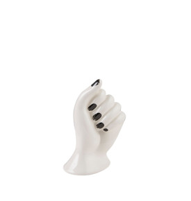 Bitossi Home Mano Nella Hand Seramik Vazo 14,5 cm Beyaz/Kırmızı