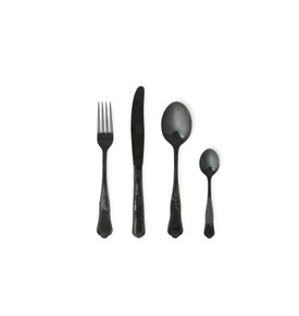 Bitossi Home Retro 6 Kişilik 24 Parça Paslanmaz Çelik Çatal Kaşık Bıçak Seti Bakır