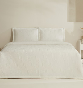 Karaca Home Serenity Çift Kişilik Yatak Örtüsü Seti Adaçayı