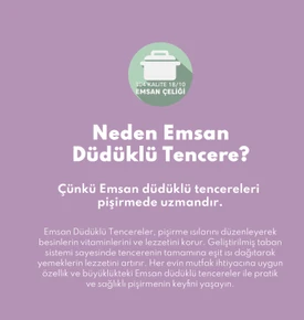 Emsan Burcu Paslanmaz Çelik Düdüklü Tencere 10 Lt