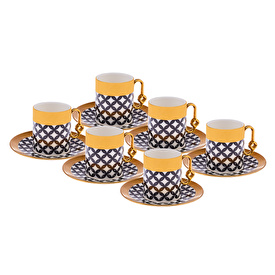İstanbul Porselen Ece 6 Kişilik Kahve Fincan Takımı 90 ml Cookplus.com ...