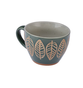 Emsan Greeny Stoneware Kupa 350 ml Yeşil