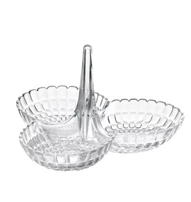 Guzzini Tiffany 3'lü Çerezlik Açık Krem