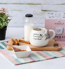 Karaca Animal Cat Mug Kupa 465 Ml