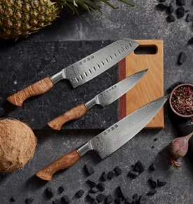 Karaca Virtuoso Rudis Damascus Santoku Bıçağı