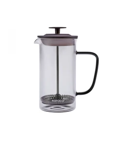 Karaca Valentina Borosilikat Cam French Press 350 ml Grey