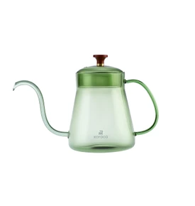 Karaca Martina Borosilikat Cam Coffe Kettle Green 600 ml