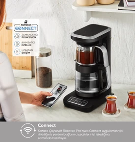 Karaca Robotea Pro Connect 4 in 1 Konuşan Cam Çay Makinesi Silver