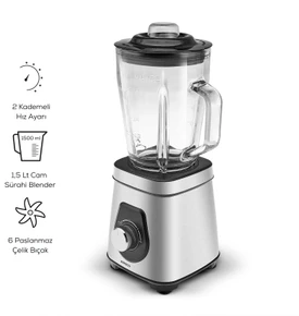 Karaca Inox Quick Mix 1200W Smoothie Blender - 9855