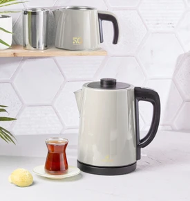 Karaca Gastro Dem 2 in 1 Çelik Inox Çay Makinesi ve Su Isıtıcı Stargold 50.Yıl Özel Koleksiyonu