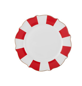 Karaca New Romantic Kalın Çizgili Pasta Tabağı 21 cm Siyah 