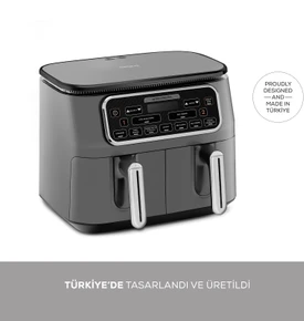 Karaca Air Pro Cook Duo Köz XXXL 8 Litre Airfryer Space Gray 8 Kişilik