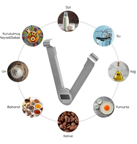 Karaca Gastro Scale 1001 Ekranlı Inox Mutfak Tartısı 5kg Kapasite