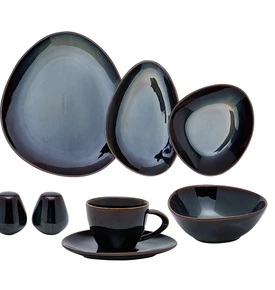 Jumbo Browni Stoneware 28 Parça Kahvaltı/Servis Takımı