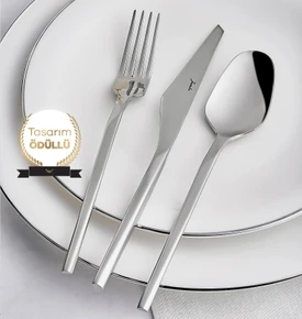 Jumbo 5100 Quartz Titanyum Gold 84 Parça 12 Kişilik Çatal Kaşık Bıçak Seti