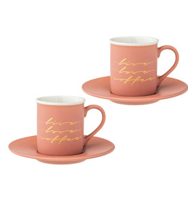Jumbo Joy 2 Kişilik Mavi Kahve Fincan Takımı 90 ml