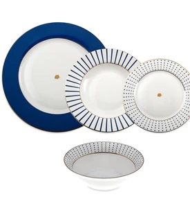 Jumbo Navy 24 Parça 6 Kişilik Yemek Takımı Pink