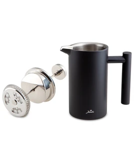 Jumbo Timeless Venti Çelik Double Wall French Press Mat Siyah