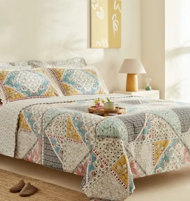 Karaca Home Edella %100 Pamuk Tek Kişilik Nevresim Takımı Multicolor