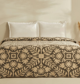 Karaca Home Velma Çift Kişilik Pamuklu Battaniye Terracota 