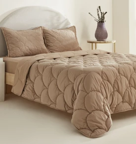 Karaca Home Cowrie Çift Kişilik Luxury Comfort Set Bej