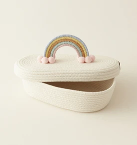 Karaca Home Rainbow Kapaklı Oval Organizer 26x14x9 cm