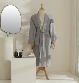 Karaca Home Elroy Erkek Bornoz Takımı Bej L-XL