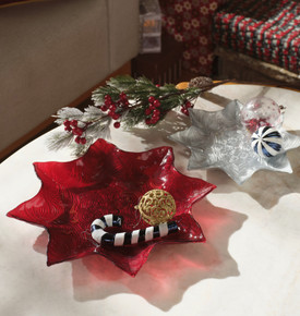 Karaca Home New Year Yılbaşı Angelic Dekoratif Tabak Gümüş
