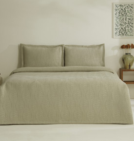 Karaca Home Serenity Çift Kişilik Yatak Örtüsü Seti Beyaz