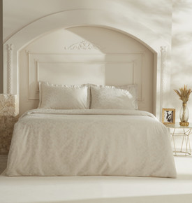 Karaca Home White Collection Venessa Çift Kişilik Nevresim Takımı Beyaz