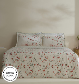 Karaca Home Lilian %100 Pamuk 120 Tel Çift Kişilik Nevresim Takımı Pembe 