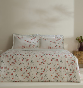 Karaca Home Lilian %100 Pamuk 120 Tel Çift Kişilik Nevresim Takımı Pembe 
