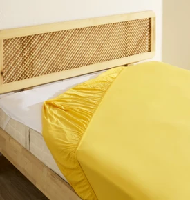 Karaca Home Penye Çift Kişilik %100 Pamuk Lastikli Çarşaf Beyaz