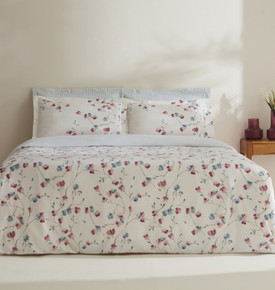 Karaca Home Lilian %100 Pamuk 120 Tel Çift Kişilik Saten Nevresim Takımı