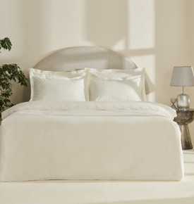 Karaca Home White Collection Rayas %100 Pamuk Nakışlı Çift Kişilik Nevresim Takımı Bej 