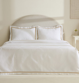 Karaca Home White Collection Doris %100 Pamuk Çift Kişilik Yatak Örtüsü Takımı Gri