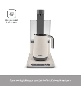 Homend Smart Royaltea Plus 2 in 1 Otomatik Çay ve Türk Kahve Makinesi Beyaz