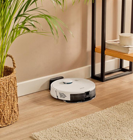 Homend Alex Laser 1291H Moplu ve Haritalamalı Akıllı 5 Kpa Robot Süpürge Siyah