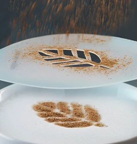 Aerolatte Cappuccino Art Şablonu 6 Eğlenceli Tasarım