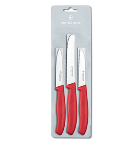 Victorinox Soyma Bıçağı Seti Swiss Classic 3 Adet Siyah