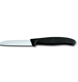 Victorinox Soyma Bıçağı Düz Siyah 8 cm