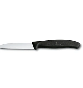 Victorinox Soyma Bıçağı Düz Siyah 8 cm