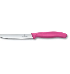 Victorinox Tırtıklı Domates Bıçağı Pembe 11 cm